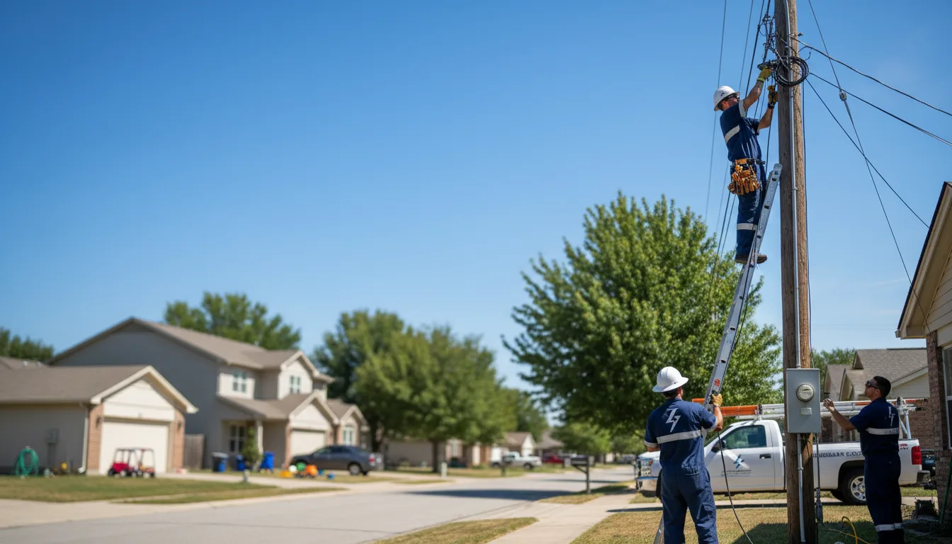 Residential electrician providing installation services in Cedarville, IL